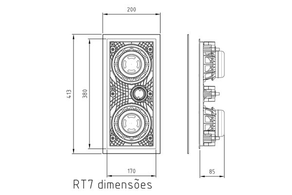 Alto Falante Ceilling / In Wall R7 - Image 2